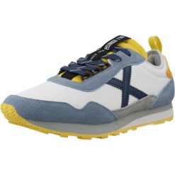 Buty MUNICH UM 91 Niebieski. Niebieskie buty zimowe męskie munich, bez wzorów, ze skóry, bez obcasa, bez zapięcia. Za 490.99 zł.