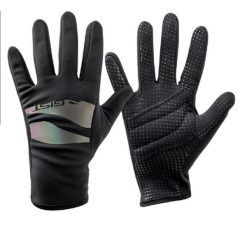 Zimowe rękawiczki rowerowe SONIC. Czarne rękawiczki męskie GIST, na zimę, bez wzorów, z tkaniny. Za 281.50 zł.