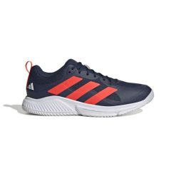 Buty halowe adidas Court Team Bounce 2.0. Czerwone obuwie sportowe damskie Adidas, bez wzorów, bez zapięcia, trekkingowe. Za 393.30 zł.
