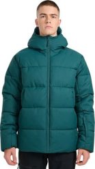 Kurtka narciarska męska 4f Kurtka narciarska męska ciemna zieleń 4FWAW25TTJAM0788 40S L. Zielone kurtki sportowe męskie 4F, l, bez wzorów, bez kaptura, narciarskie. Za 511.88 zł.