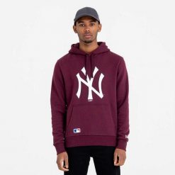 Bluza z kapturem New York Yankees. Białe bluzy męskie New Era, m, bez wzorów, bez ramiączek, z kapturem. W wyprzedaży za 255.95 zł.