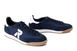 RIEKER U4000-14 blue, półbuty męskie. Niebieskie półbuty męskie Rieker, na lato, bez wzorów, bez obcasa, bez zapięcia. Za 379.90 zł.