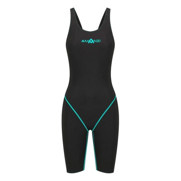 Amanzi Acceler8 Rize Podkolanówki - Jet / Mięta - Rozmiar 26. Czarne skarpetki damskie AMANZI, bez wzorów. Za 2,203.52 zł.