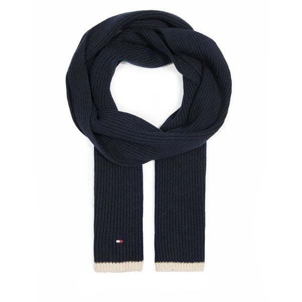 Szalik Tommy Hilfiger. Niebieskie szaliki męskie Tommy Hilfiger, bez wzorów. Za 279.99 zł.