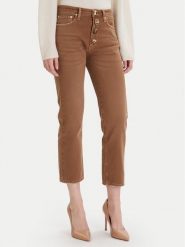 ViCOLO Jeansy DF5056 Brązowy Regular Fit. Brązowe jeansy damskie ViCOLO, bez wzorów, z bawełny. Za 589.99 zł.