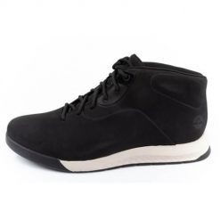 Buty trekkingowe męskie Timberland TB0A5MP1001. Czarne buty zimowe męskie Timberland, bez wzorów, z materiału, bez obcasa, bez zapięcia. Za 608.00 zł.