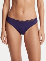 Tommy Hilfiger Stringi UW0UW06053 Granatowy. Niebieskie majtki damskie Tommy Hilfiger, z syntetyku. Za 119.99 zł.