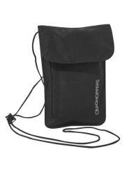 Saszetka turystyczna Craghoppers Neck Pouch - black. Czarne saszetki i nerki męskie Craghoppers, z materiału. Za 78.09 zł.