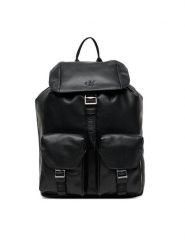 Calvin Klein Plecak Cargo Flap Backpack LV04D3127G Czarny. Czarne plecaki męskie Calvin Klein, bez wzorów, ze skóry. Za 549.99 zł.