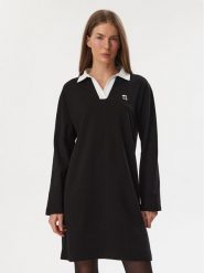 KARL LAGERFELD Sukienka codzienna B4W13055 Czarny Regular Fit. Czarne sukienki damskie KARL LAGERFELD, na co dzień, l, bez wzorów, z bawełny, bez kołnierzyka, bez ramiączek, proste. Za 849.99 zł.