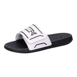 Klapki Puma Royalcat Comfort 2. Białe klapki męskie Puma, bez wzorów, z materiału, bez zapięcia. Za 176.50 zł.