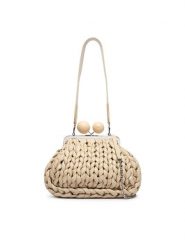 Weekend Max Mara Torebka 2615511055650 Kremowy. Białe torebki do ręki damskie Weekend Max Mara, bez wzorów, ze skóry, bez dodatków. Za 2,629.00 zł.