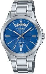 Zegarek Casio ZEGAREK MĘSKI CASIO MTP-1381D-2AV (zd076c) + BOX. Zegarki męskie Casio, bez wzorów. Za 251.99 zł.