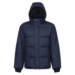 Ocieplana Kurtka Męska. Czarne kurtki męskie Regatta, m, bez wzorów, z materiału, z kapturem. Za 160.99 zł.