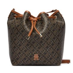 Torebka Tommy Hilfiger. Czarne torebki do ręki damskie Tommy Hilfiger, bez wzorów, bez dodatków. Za 699.99 zł.