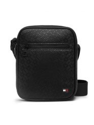 Tommy Hilfiger Saszetka Th Embossed Flag Mini Reporter AM0AM14193 Czarny. Czarne saszetki i nerki męskie Tommy Hilfiger, ze skóry. Za 369.99 zł.