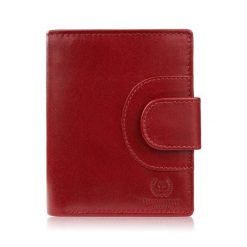 Portfel damski skórzany klasyczny czerwony ze skóry naturalnej licowej Paolo Peruzzi AL-05-RD. Czerwone portfele damskie Paolo Peruzzi, z materiału. Za 79.00 zł.