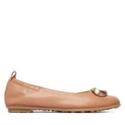 Baleriny Hispanitas. Brązowe balerinki damskie Hispanitas, bez wzorów, bez obcasa, bez zapięcia. Za 479.99 zł.
