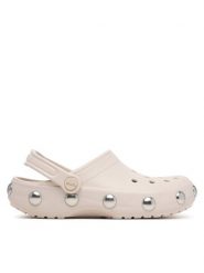 Crocs Klapki Classic Big Studded Clog 214236 Kremowy. Białe klapki damskie Crocs, bez wzorów, z tworzywa sztucznego, bez obcasa, bez zapięcia. Za 259.99 zł.