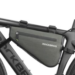 Rockbros Torba na ramę roweru AS-017 5 L - Ciemnozielona. Czarne torby na ramię męskie ROCKBROS, z materiału, na ramię. Za 163.60 zł.