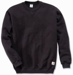 Bluza Carhartt Midweight Crewneck Black. Czarne bluzy męskie Visent, m, bez wzorów, bez ramiączek, bez kaptura. Za 212.89 zł.