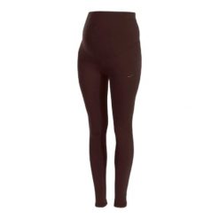 Legginsy ciążowe dla kobiet Joma. Brązowe legginsy damskie Joma, bez wzorów, z materiału. Za 146.50 zł.