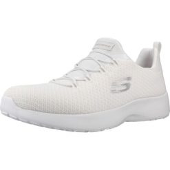 Buty SKECHERS DYNAMIGHT Biały. Białe obuwie trekkingowe damskie Skechers, z tkaniny, bez zapięcia. Za 206.99 zł.