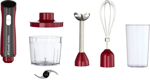 Russell Hobbs 27140-56, Portable blender, 1 L, 500 W, Black, Red, Transparent. Czarne blendery Russell Hobbs. Za 119.00 zł.