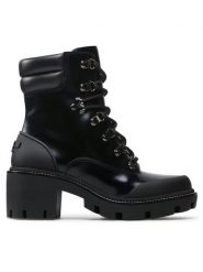 Tory Burch Botki Lug Sole Hiker Ankle Boot 85304 Czarny. Czarne botki damskie Tory Burch, bez wzorów, ze skóry, bez obcasa, na słupku, bez zapięcia. Za 2,229.00 zł.