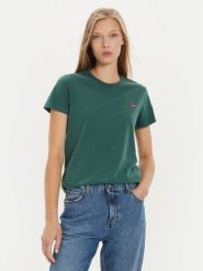 Levi's® T-Shirt The Perfect 39185-0349 Zielony Standard Fit. Zielone t-shirty damskie m, bez wzorów, z bawełny, bez kołnierzyka, bez ramiączek. Za 109.99 zł.