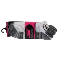 Skarpetki sportowe damskie 3pk Womens Perf White Color Pop. Białe skarpetki damskie Skechers, bez wzorów, z materiału. Za 59.99 zł.