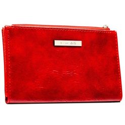 Duży portfel damski wykonany ze skóry ekologicznej w czerwonym kolorze 4U Cavaldi CHWJ-10. Czerwone portfele damskie 4U Cavaldi, ze skóry ekologicznej. Za 29.99 zł.