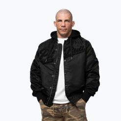 Kurtka męska Pitbull Mason San Diego Baseball Hooded. Czarne kurtki męskie PITBULL, m, bez wzorów, z nylonu, bez kaptura. Za 389.99 zł.