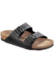 Klapki męskie Birkenstock Arizona. Czarne klapki męskie Birkenstock, bez wzorów, z materiału, bez zapięcia. Za 513.00 zł.