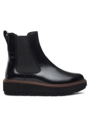 Clarks Sztyblety Orianna W Up 261748214 Czarny. Czarne botki damskie Clarks, bez wzorów, ze skóry, bez obcasa, na płaskiej podeszwie, bez zapięcia. Za 719.99 zł.