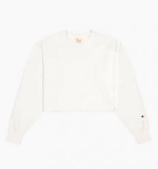 Damska bluza Champion Crewneck weatshirt 112692-WW001. Czerwone bluzy damskie Champion, xs, bez wzorów, z bawełny, klasyczne, bez ramiączek, bez kaptura. Za 239.35 zł.