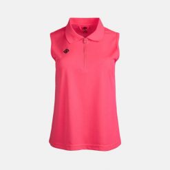 Koszulka techniczna ACAY W V3: wygoda, oddychalność i szybkie schnięcie. Czerwone bluzki damskie IZAS, m, bez wzorów, sportowe, bez kołnierzyka, bez ramiączek. Za 160.83 zł.