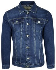 Kurtka Jeansowa Granatowa, Męska, Wiosenno-Letnia, Katana -PAKO JEANS. Niebieskie kurtki męskie Pako Jeans, na lato, m, bez wzorów, z bawełny, klasyczne, bez kaptura. Za 269.00 zł.