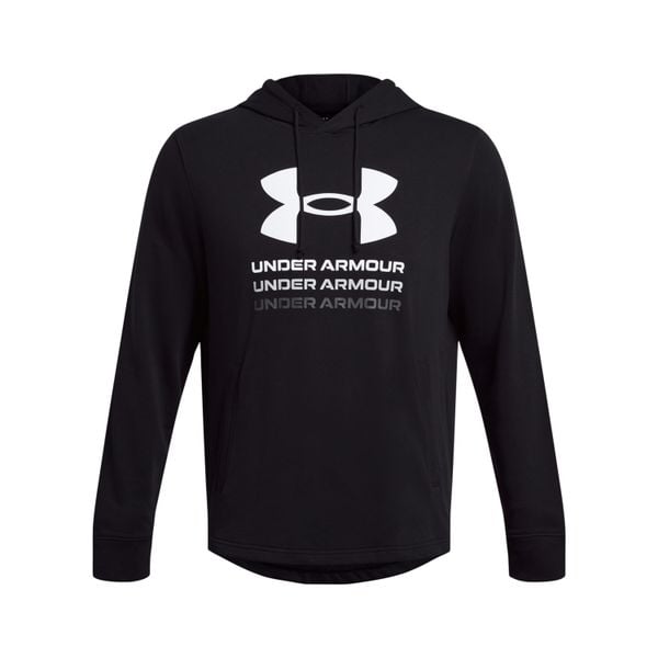 Bluza z kapturem Under Armour Rival Terry Graphic. Białe bluzy sportowe męskie Under Armour, m, bez wzorów, z kapturem, na fitness i siłownię. Za 326.00 zł.