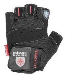 Rękawiczki fitness POWER-SYSTEM GET POWER. Czarne rękawiczki męskie POWER SYSTEM, bez wzorów, z materiału. Za 42.00 zł.