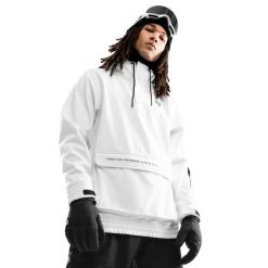 Męska kurtka snowboardowa Sporty zimowe Siroko W3 Antarctica. Białe kurtki męskie SIROKO, na zimę, m, bez wzorów, z materiału, z kapturem, narciarskie. Za 340.00 zł.