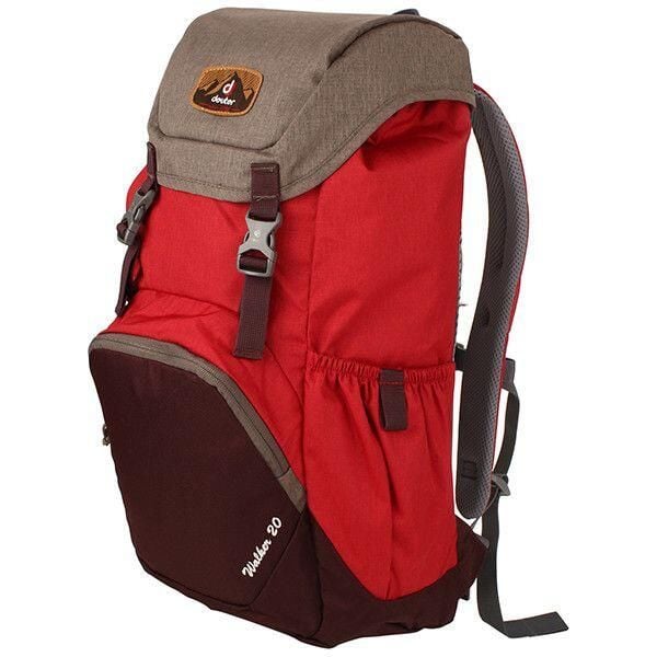 Plecak sportowy trekkingowy turystyczny miejski Deuter Walker 20L. Czerwone plecaki męskie Deuter, bez wzorów, biznesowe. Za 239.00 zł.