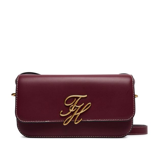 Torebka Tommy Hilfiger. Czerwone listonoszki damskie Tommy Hilfiger, bez wzorów, bez dodatków. Za 758.99 zł.