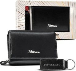 Peterson Zestaw prezentowy: pojemny portfel damski i brelok ze skóry naturalnej - Peterson NoSize. Portfele damskie Peterson, ze skóry. Za 161.11 zł.