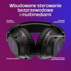 Słuchawki HyperX HyperX Cloud Flight 2 - Wireless Gaming Headset (Black). Czarne słuchawki bezprzewodowe HYPERX. Za 617.04 zł.