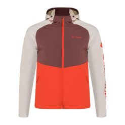 Kurtka softshell męska Columbia Panther Creek. Czerwone kurtki męskie Columbia, m, bez wzorów, z softshellu, bez kaptura, trekkingowe. Za 229.99 zł.