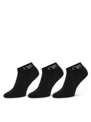 EA7 Emporio Armani Skarpety krótkie EM000550 AF26377 UC001 Czarny. Czarne skarpety męskie EA7 Emporio Armani, bez wzorów, z bawełny. Za 104.99 zł.