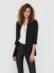 ONLY Marynarka Elly 15197451 Czarny Regular Fit. Czarne marynarki i żakiety damskie ONLY, bez wzorów, z syntetyku, bez kołnierzyka, bez ramiączek. Za 199.99 zł.