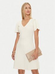 DKNY Sukienka codzienna DD4EN992 Beżowy Slim Fit. Brązowe sukienki damskie DKNY, na co dzień, xs, bez wzorów, z bawełny, bez kołnierzyka, bez ramiączek, proste. Za 339.99 zł.