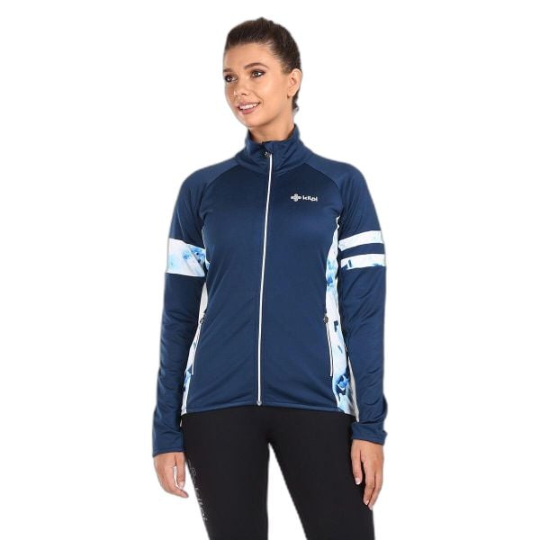 Bluza damska Kilpi Junie. Niebieskie bluzy damskie Kilpi, na zimę, xs, bez wzorów, sportowe, bez ramiączek, bez kaptura. Za 215.49 zł.